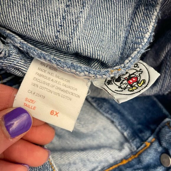 Vintage Mickey‎ & co denim jeans kids size 6 - Picture 6 of 6